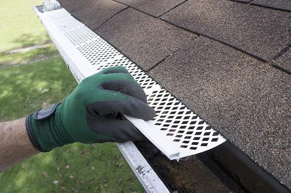 gutter guards act as a barrier to prevent pests from entering and nesting in your gutters